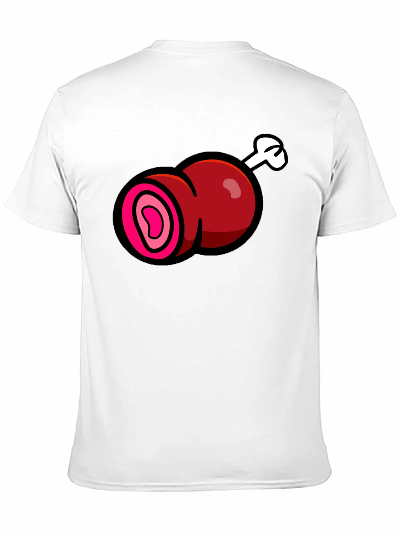 Cartoon Meat T-Shirt - Funny Graphic Tee