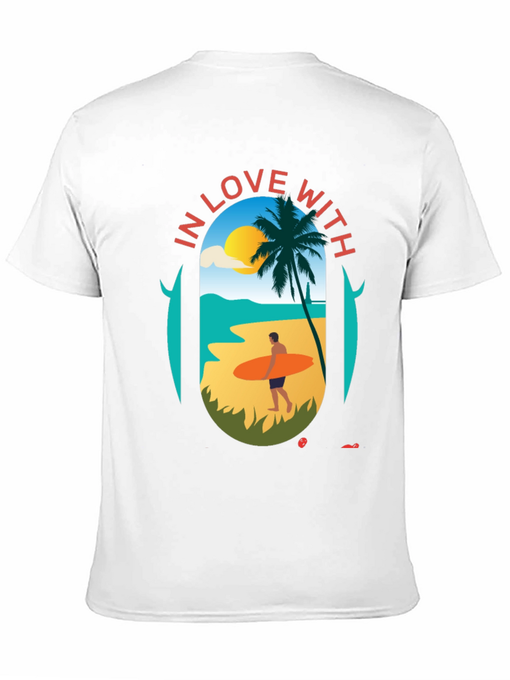 Love With the Beach Black T-Shirt