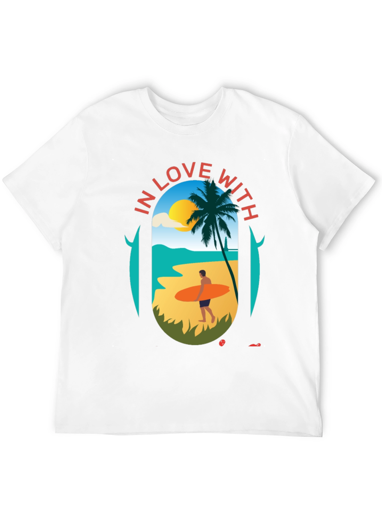 Love With the Beach Black T-Shirt