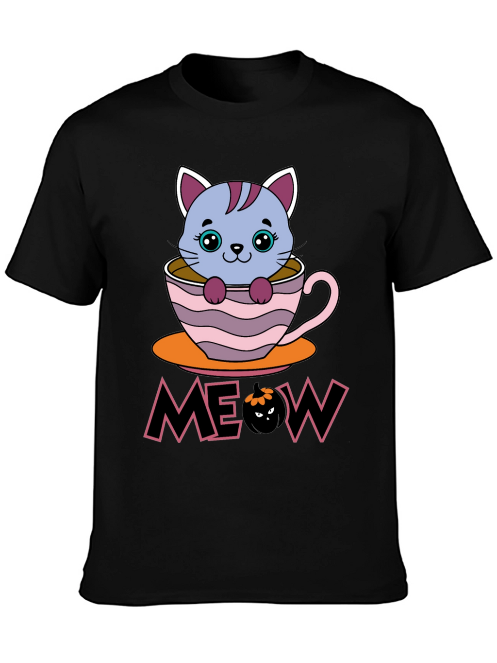 Halloween Cat in Cup T-Shirt