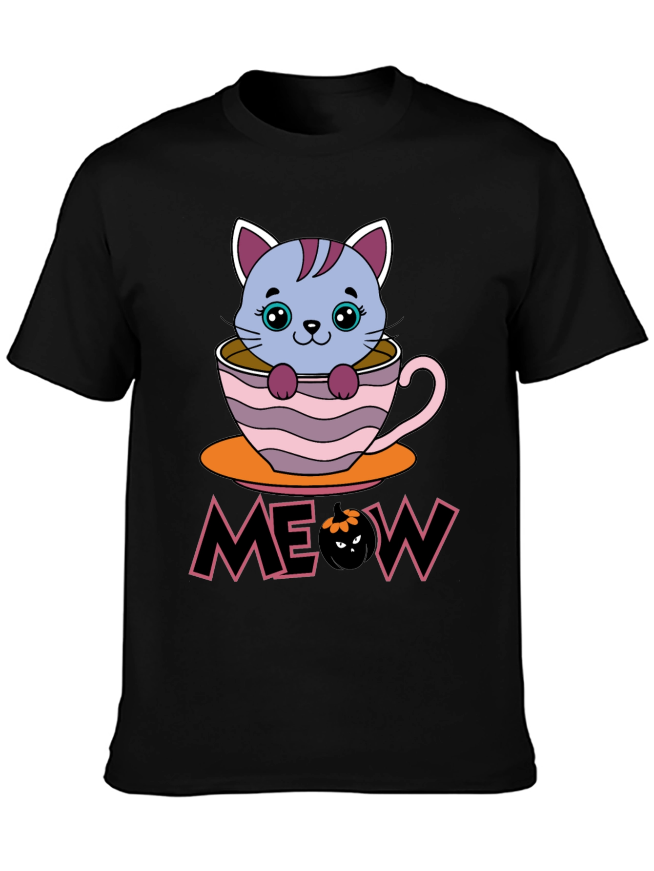 Halloween Cat in Cup T-Shirt