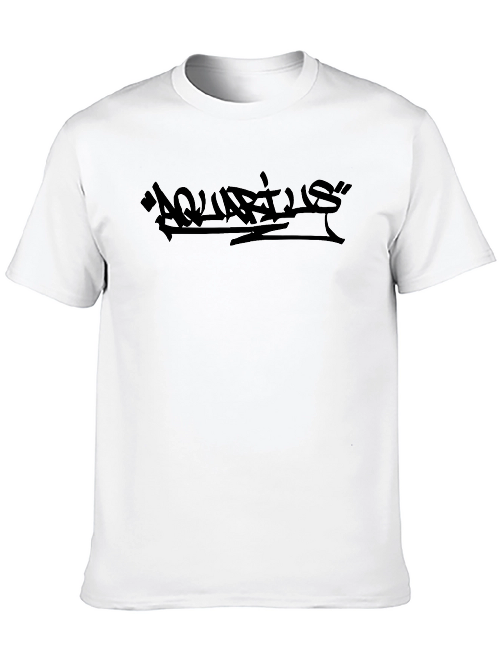 Black Aquarius Graphic Tee - Streetwear Style