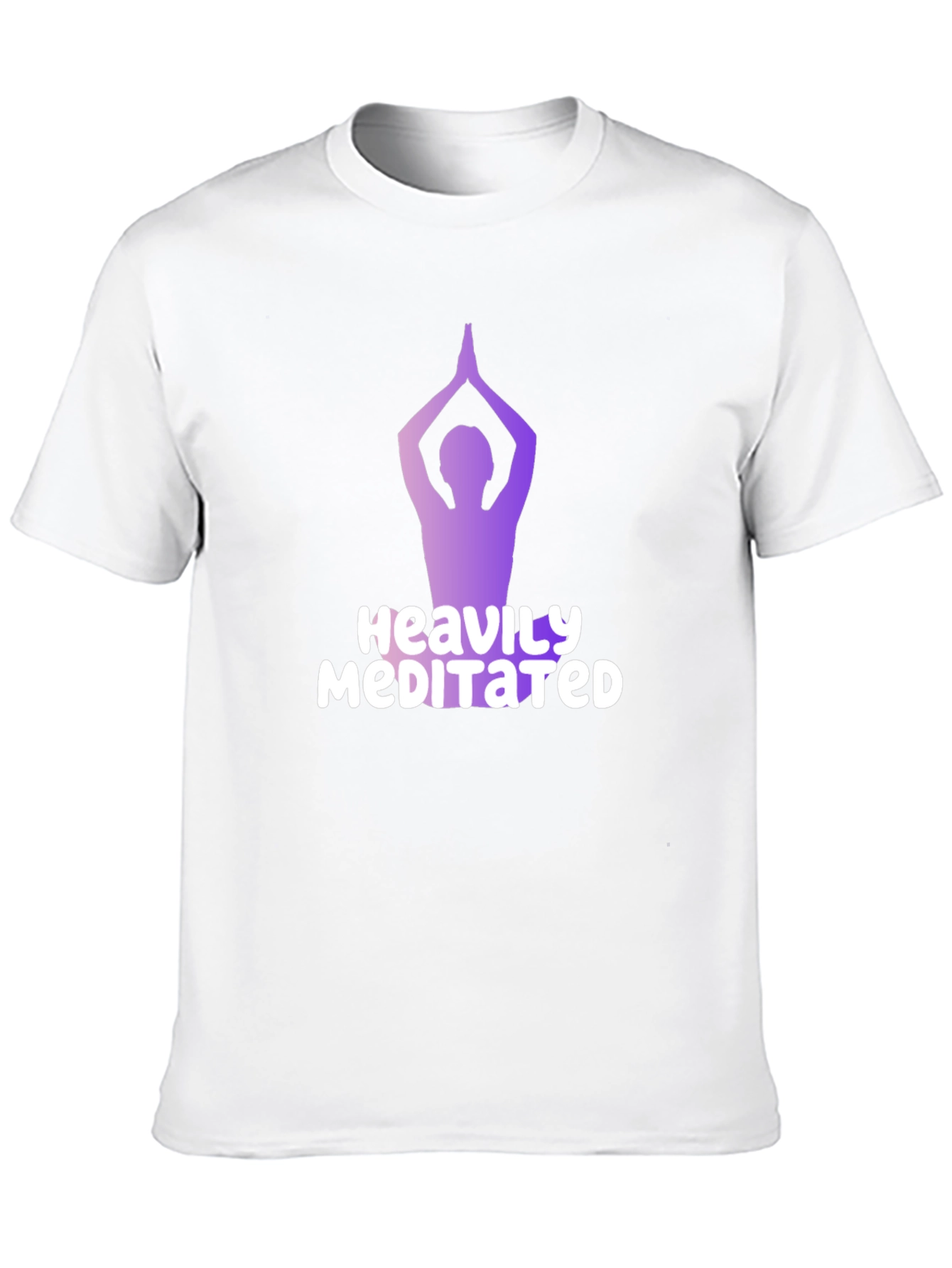 Heavily Meditated T-Shirt - Yoga Pose Graphic Tee