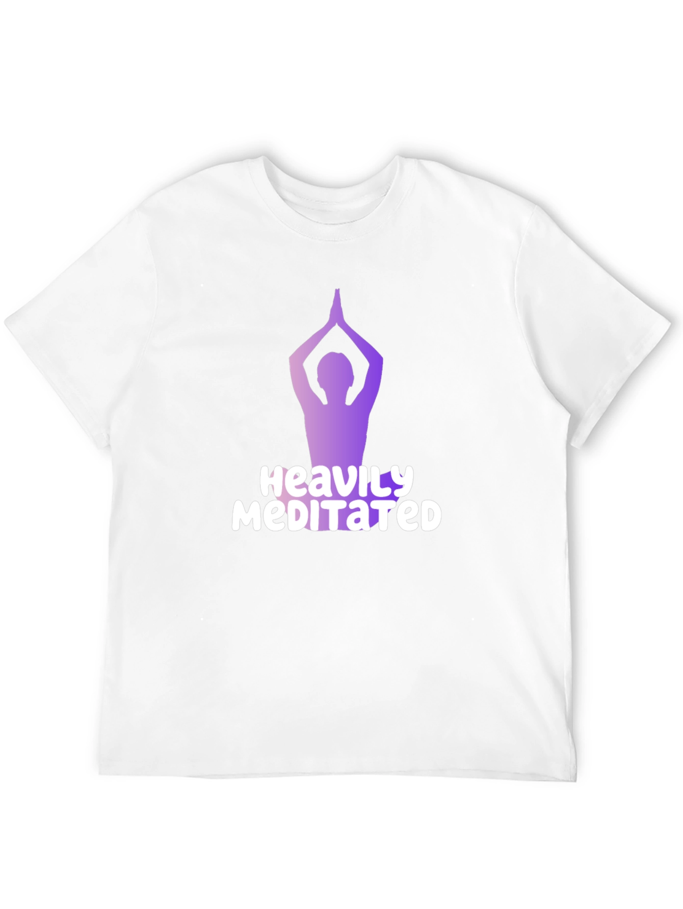 Heavily Meditated T-Shirt - Yoga Pose Graphic Tee