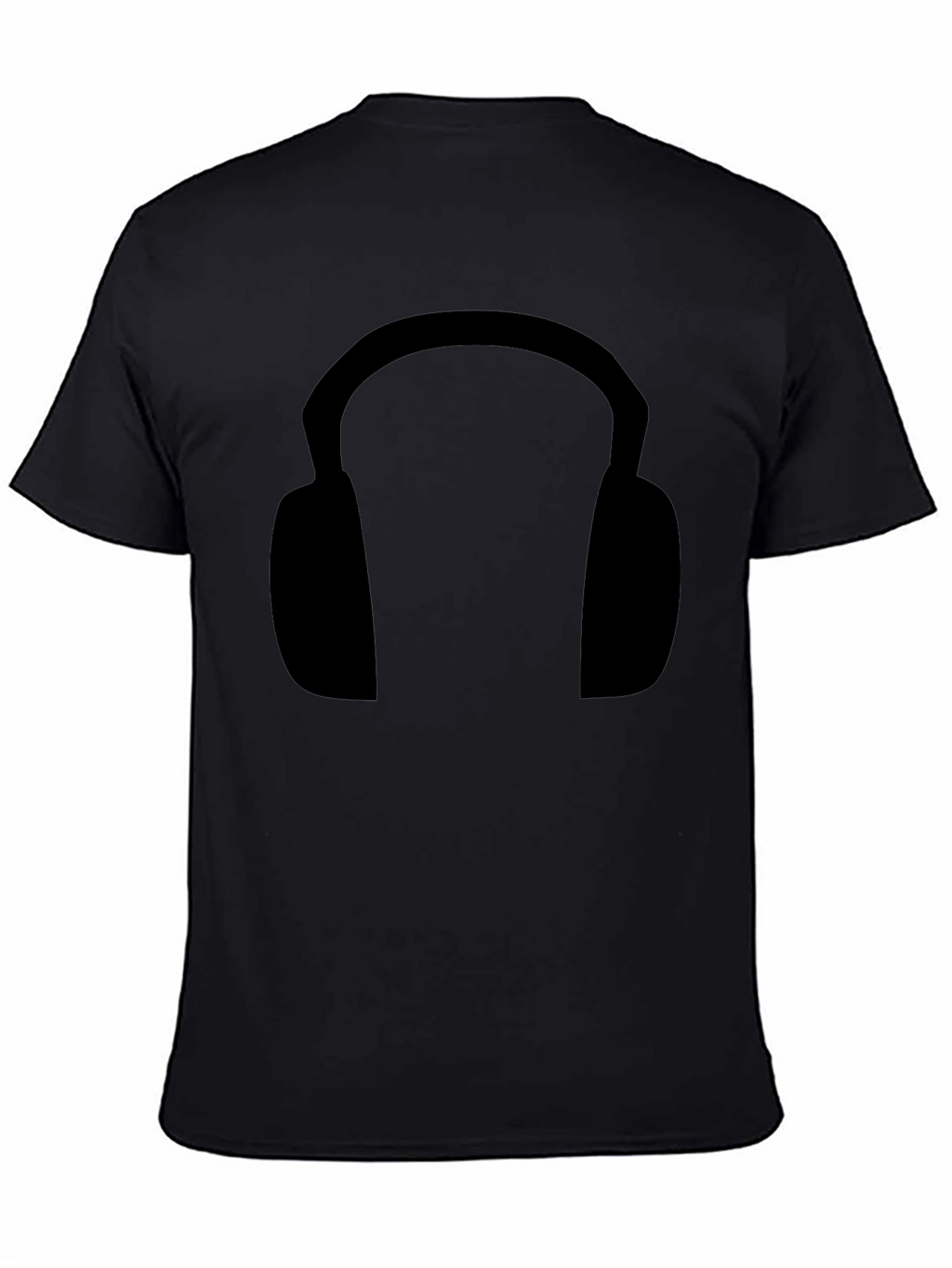 Black Headphone Graphic Tee - Stylish & Comfortable