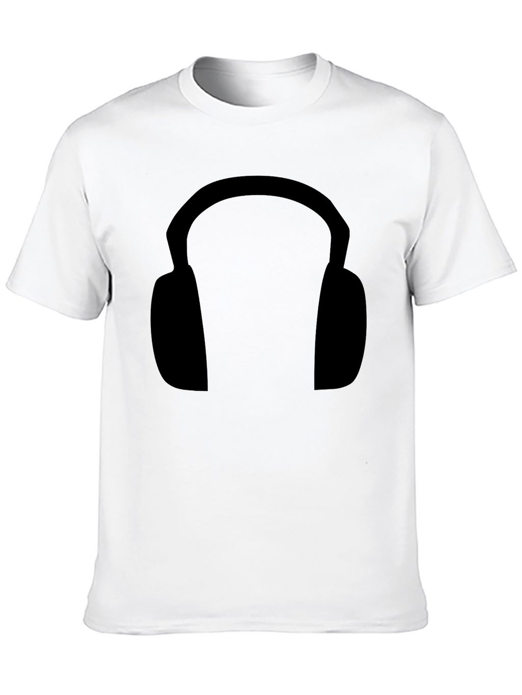 Black Headphone Graphic Tee - Stylish & Comfortable