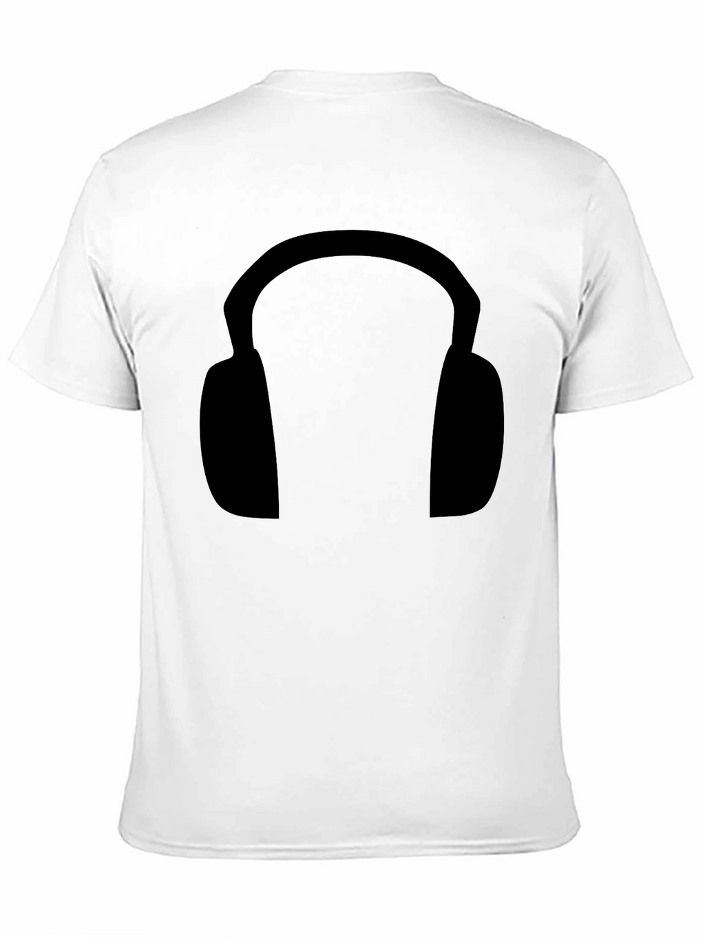 Black Headphone Graphic Tee - Stylish & Comfortable