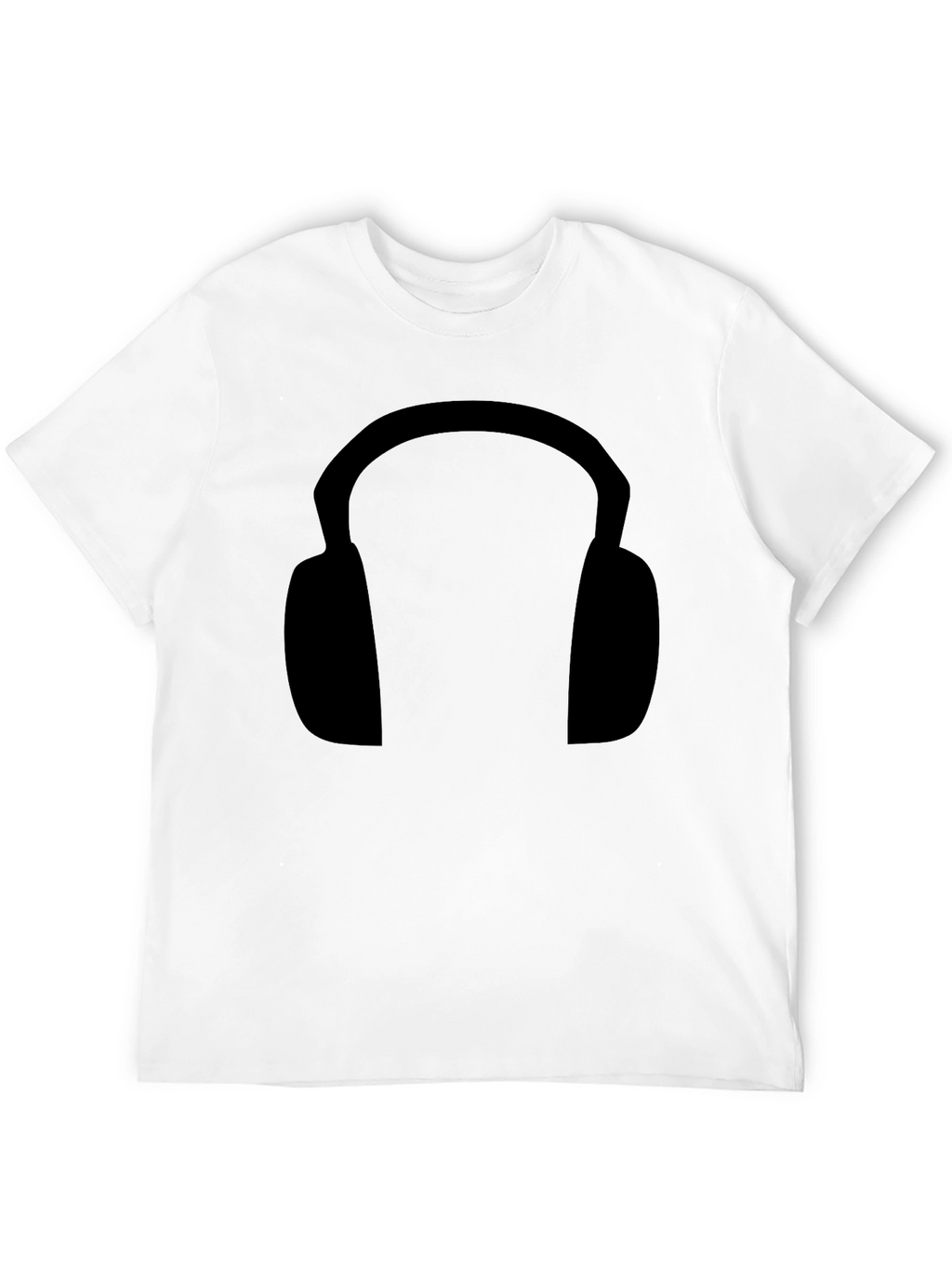 Black Headphone Graphic Tee - Stylish & Comfortable