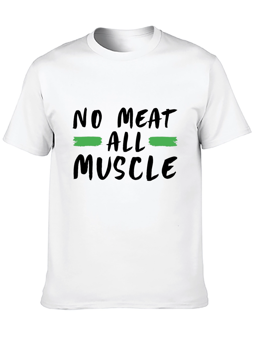 No Meat All Muscle Graphic Tee Black Vegan Shirt
