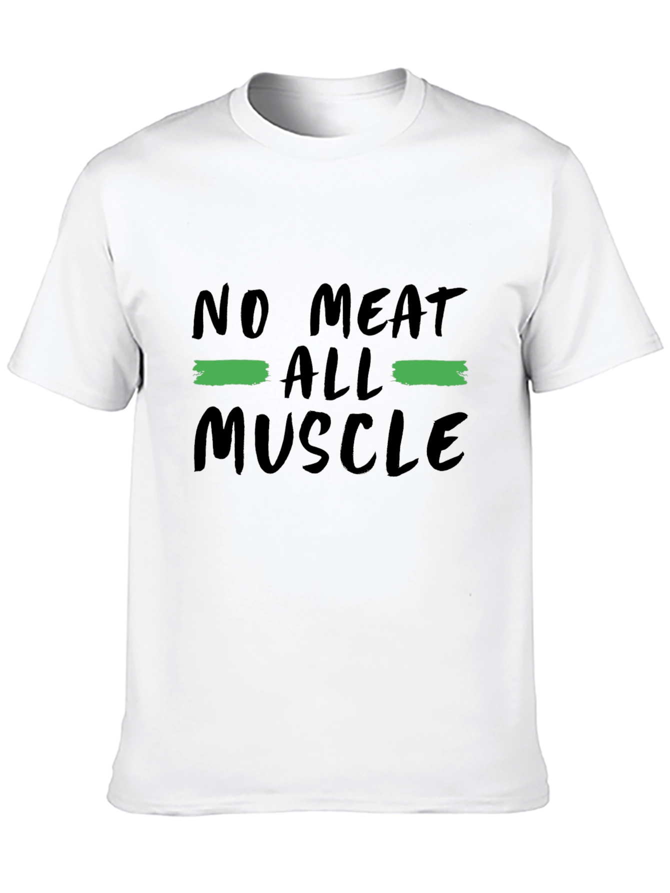 No Meat All Muscle Graphic Tee Black Vegan Shirt