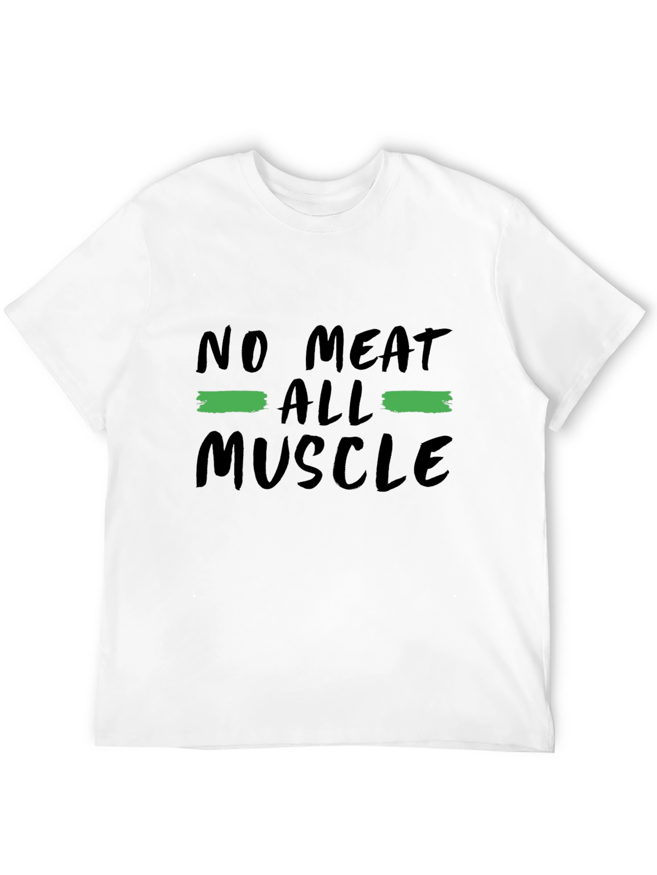 No Meat All Muscle Graphic Tee Black Vegan Shirt