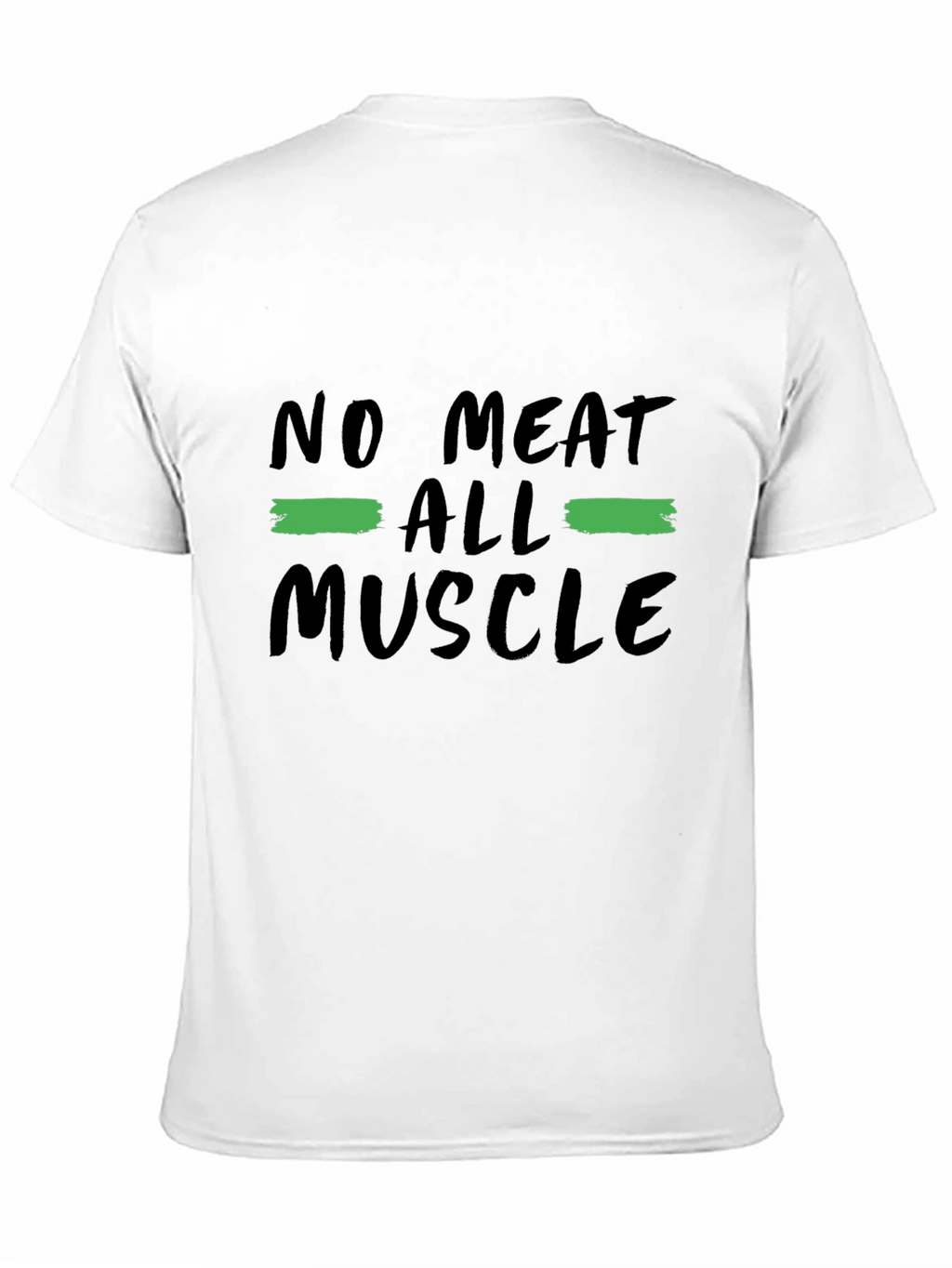 No Meat All Muscle Graphic Tee Black Vegan Shirt