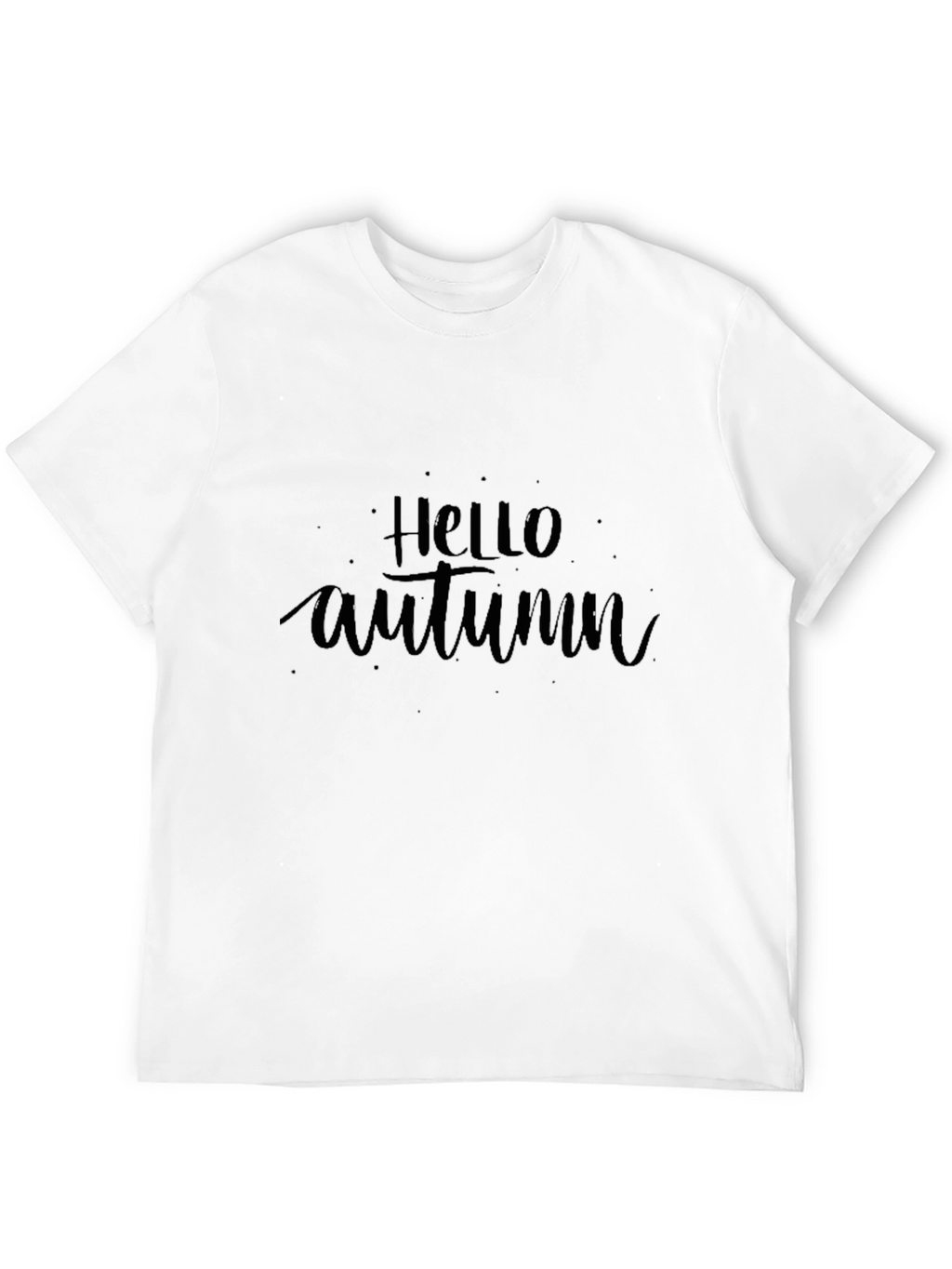 Hello Autumn Black Graphic Tee