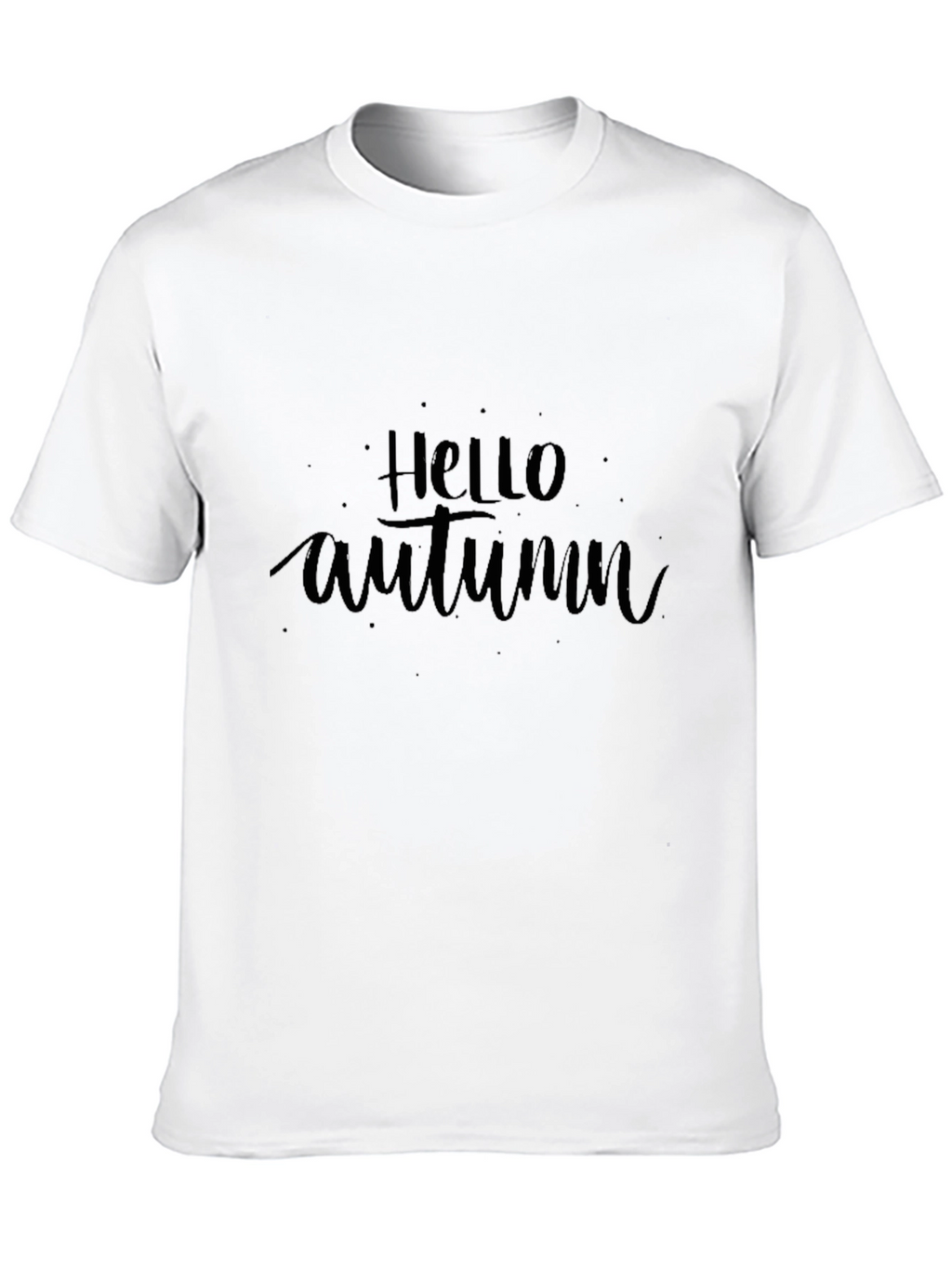 Hello Autumn Black Graphic Tee