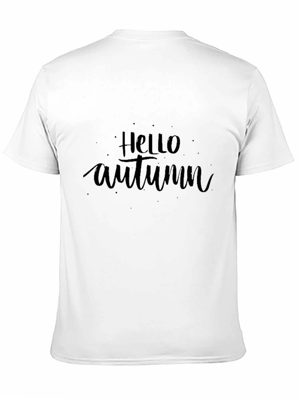 Hello Autumn Black Graphic Tee
