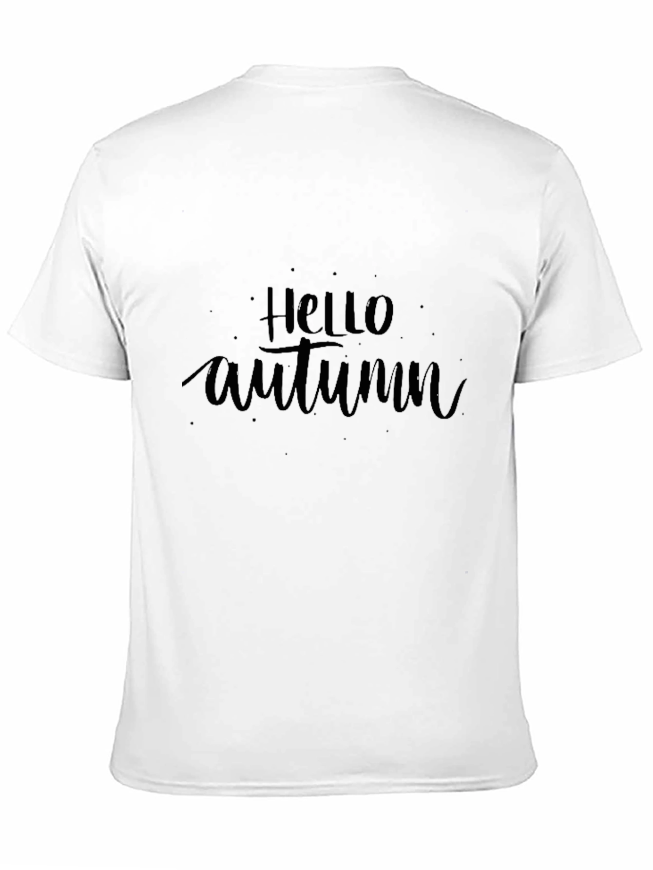 Hello Autumn Black Graphic Tee