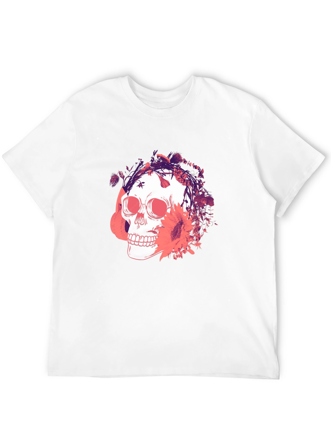 Skull Graphic Print T-Shirt - Mens Fashion