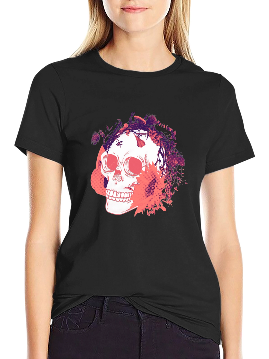 Skull Graphic Print T-Shirt - Mens Fashion