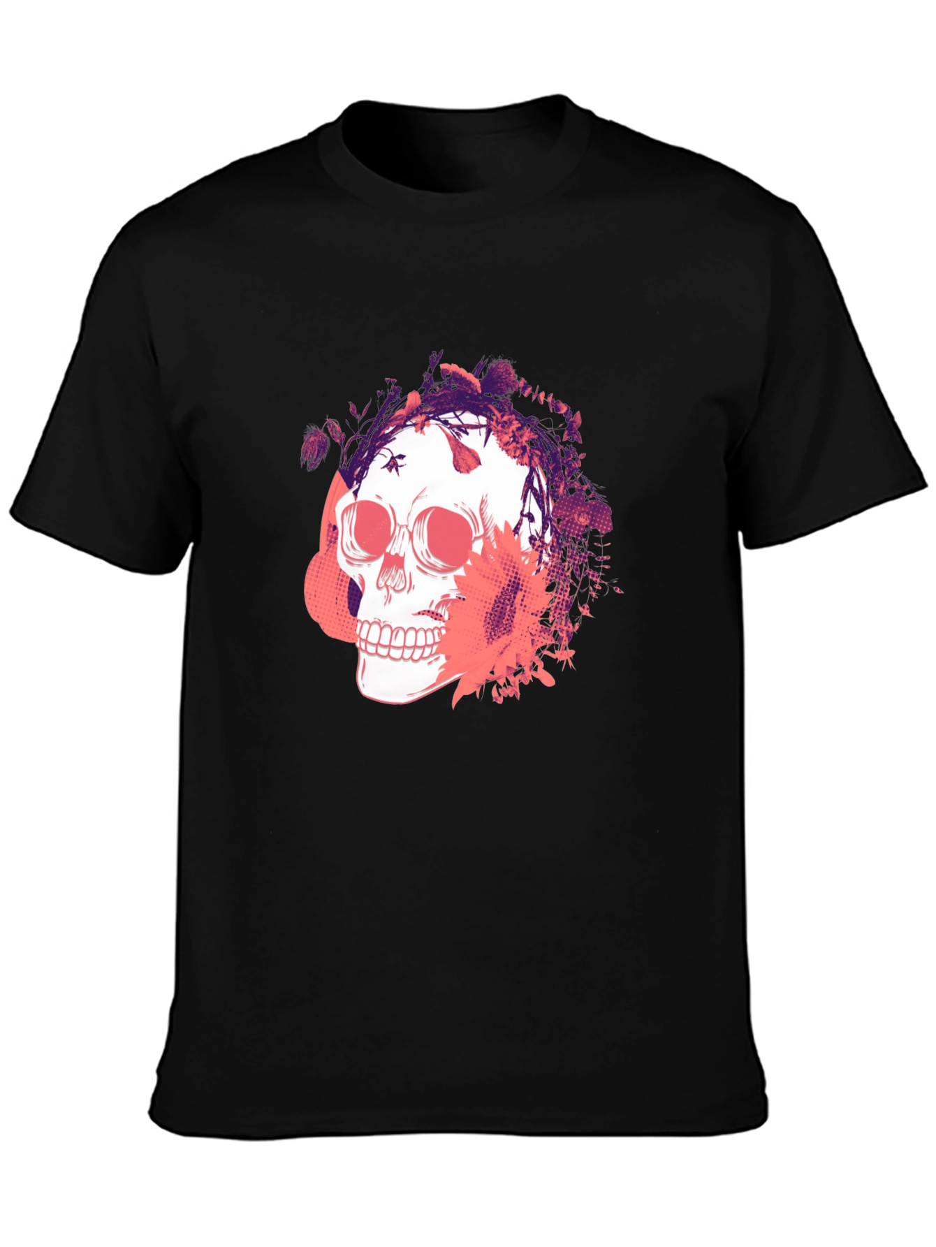 Skull Graphic Print T-Shirt - Mens Fashion