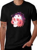 Skull Graphic Print T-Shirt - Mens Fashion