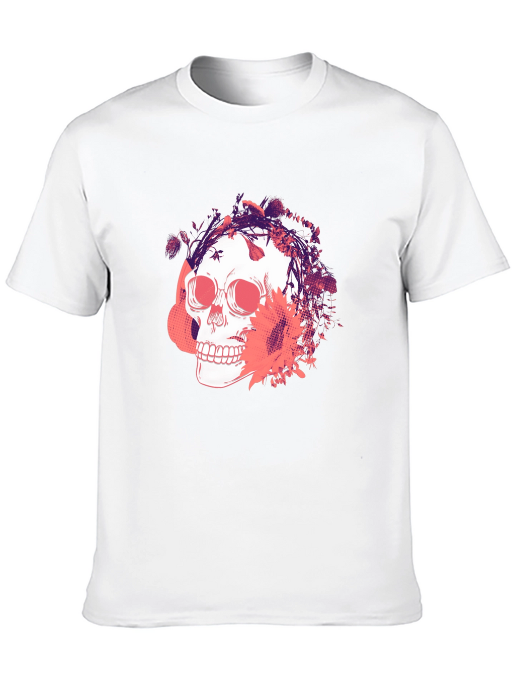 Skull Graphic Print T-Shirt - Mens Fashion