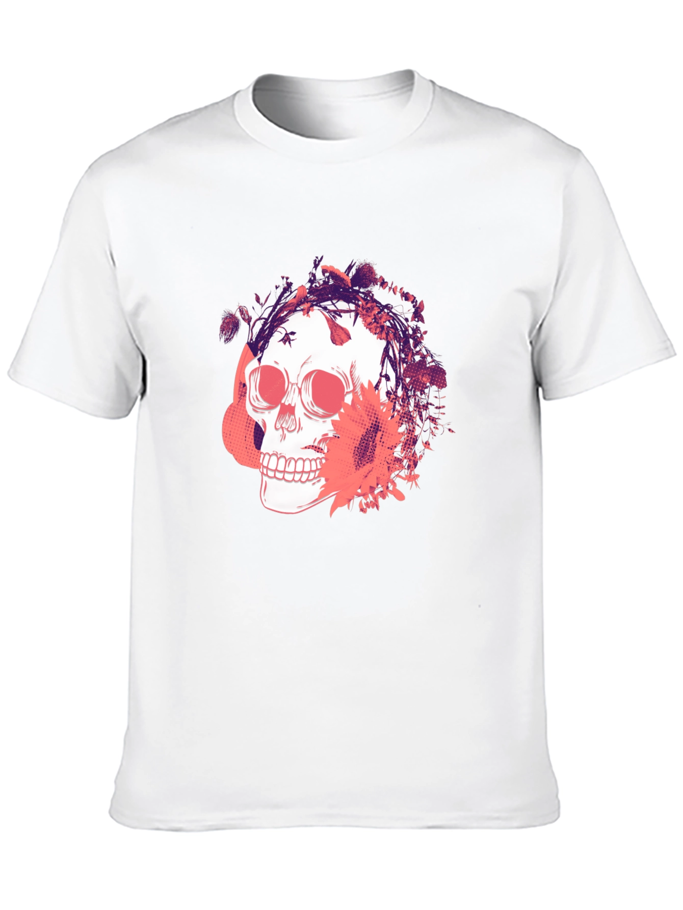 Skull Graphic Print T-Shirt - Mens Fashion