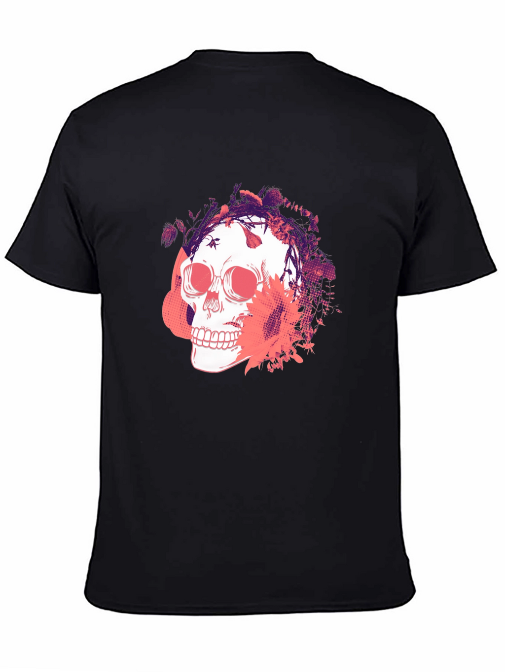Skull Graphic Print T-Shirt - Mens Fashion