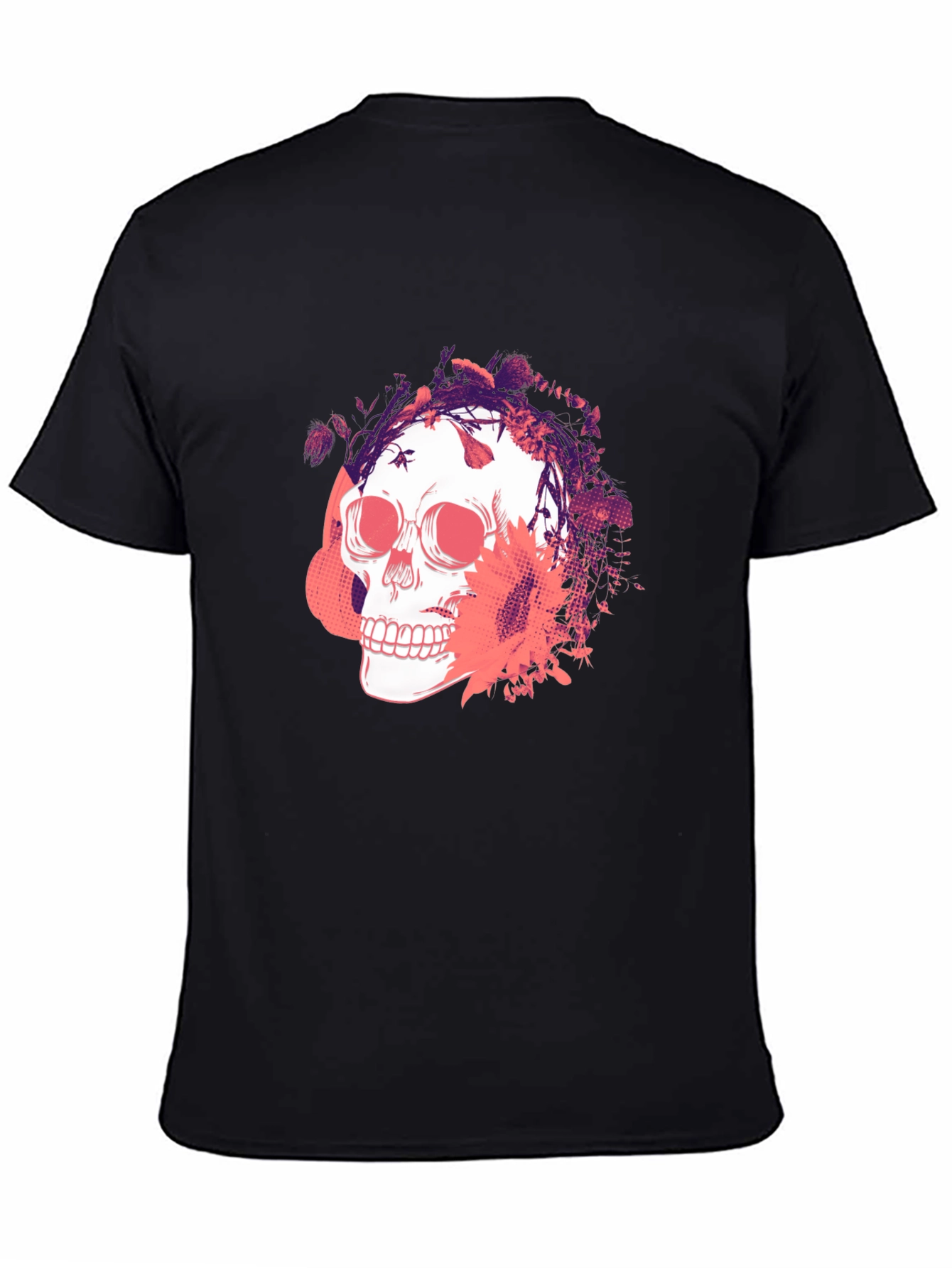 Skull Graphic Print T-Shirt - Mens Fashion
