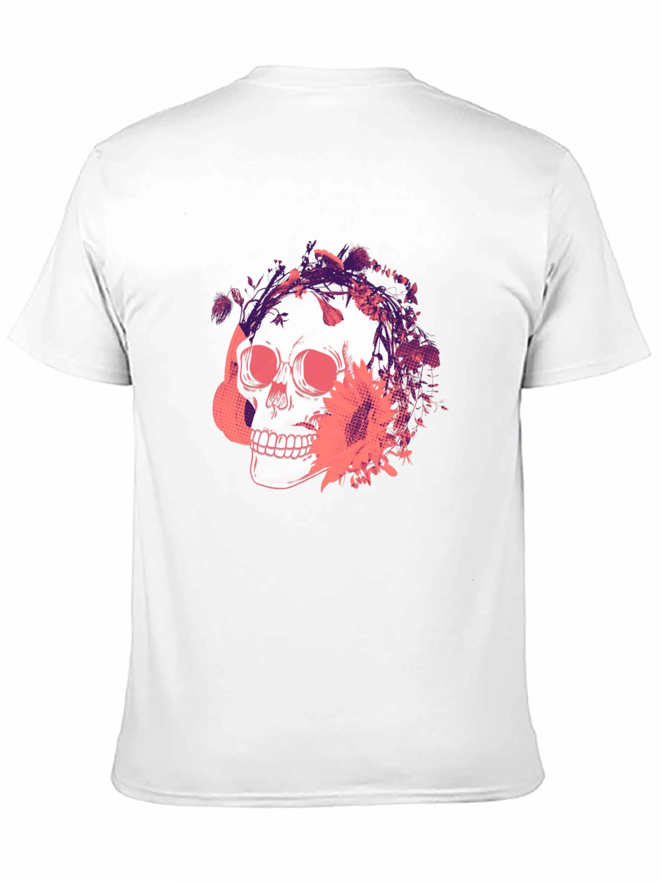 Skull Graphic Print T-Shirt - Mens Fashion