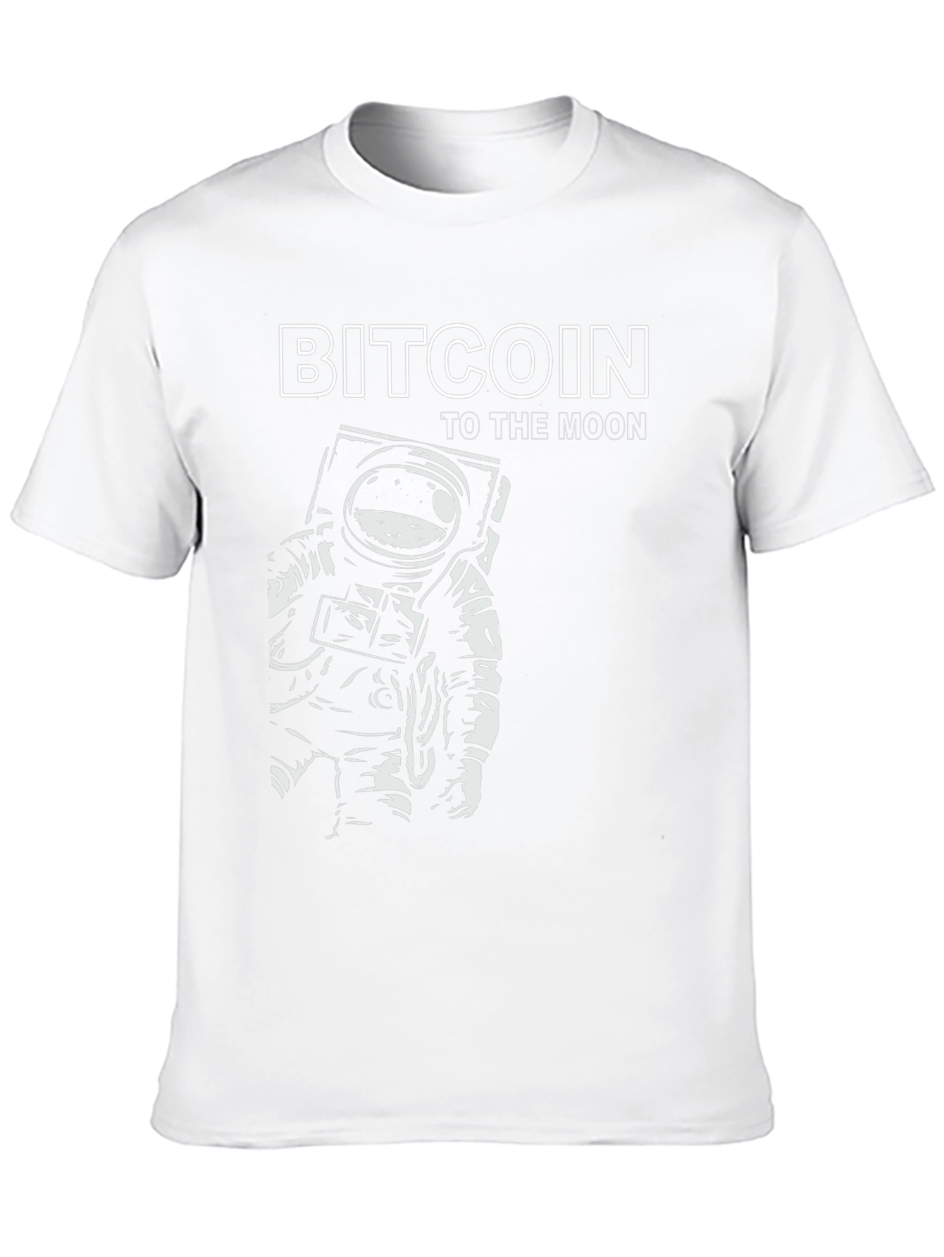 Bitcoin To The Moon T-Shirt - Astronaut Design