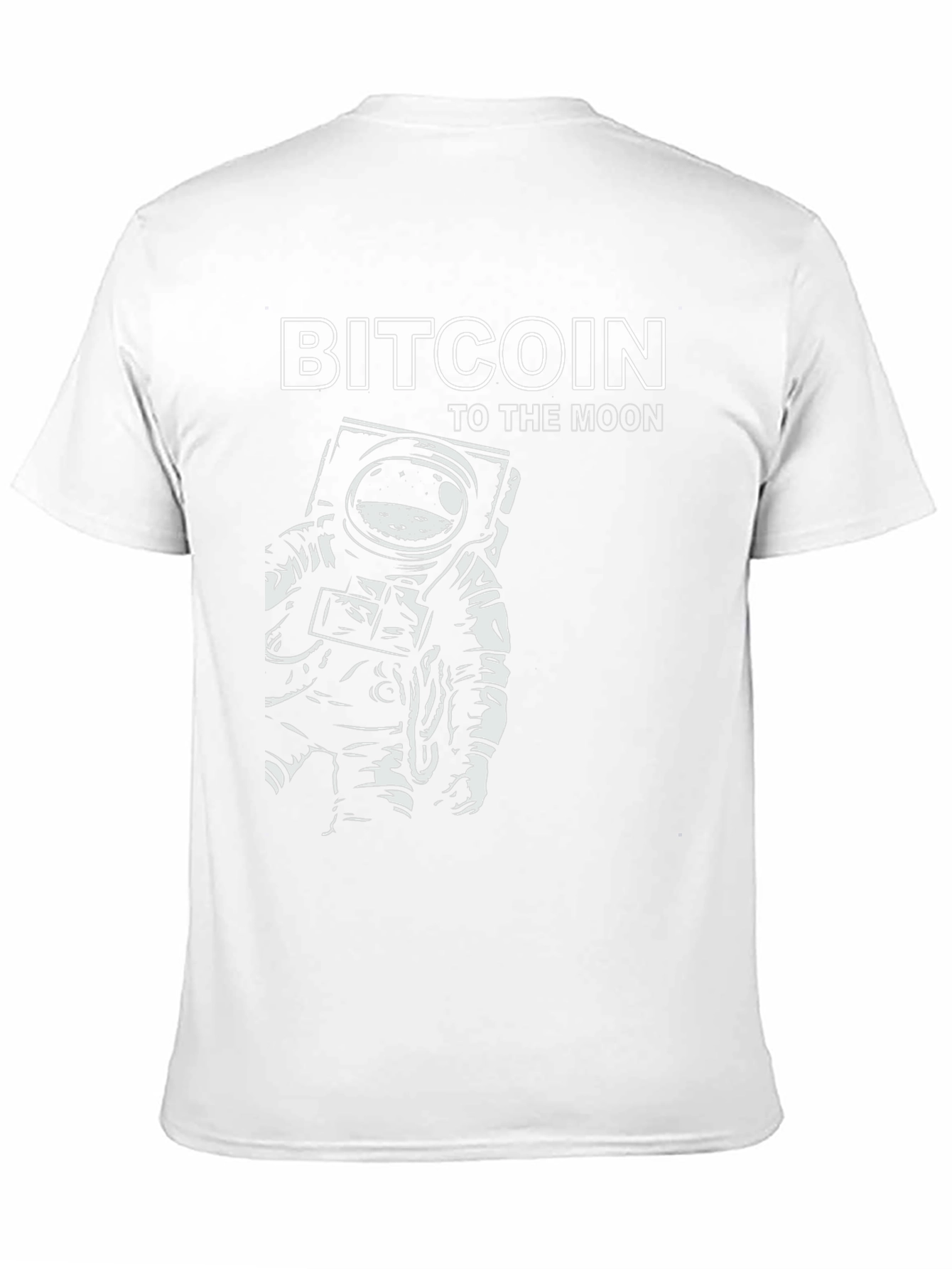 Bitcoin To The Moon T-Shirt - Astronaut Design