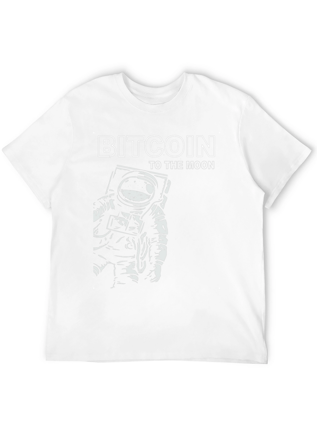 Bitcoin To The Moon T-Shirt - Astronaut Design