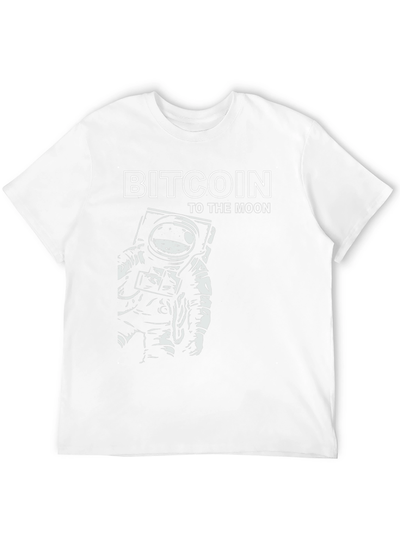 Bitcoin To The Moon T-Shirt - Astronaut Design