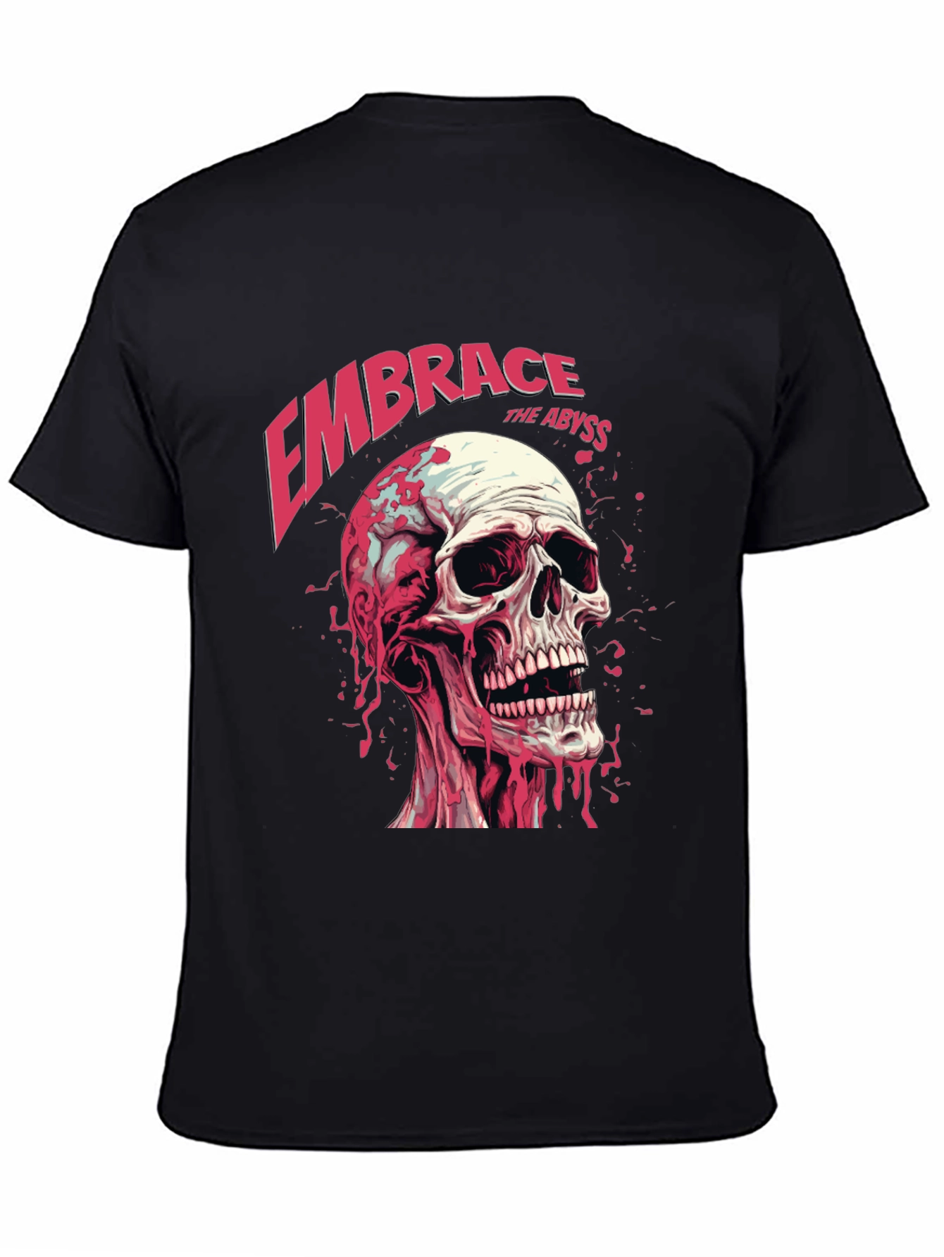 Embrace the Abyss Skull Graphic Tee - Bold Statement T-Shirt
