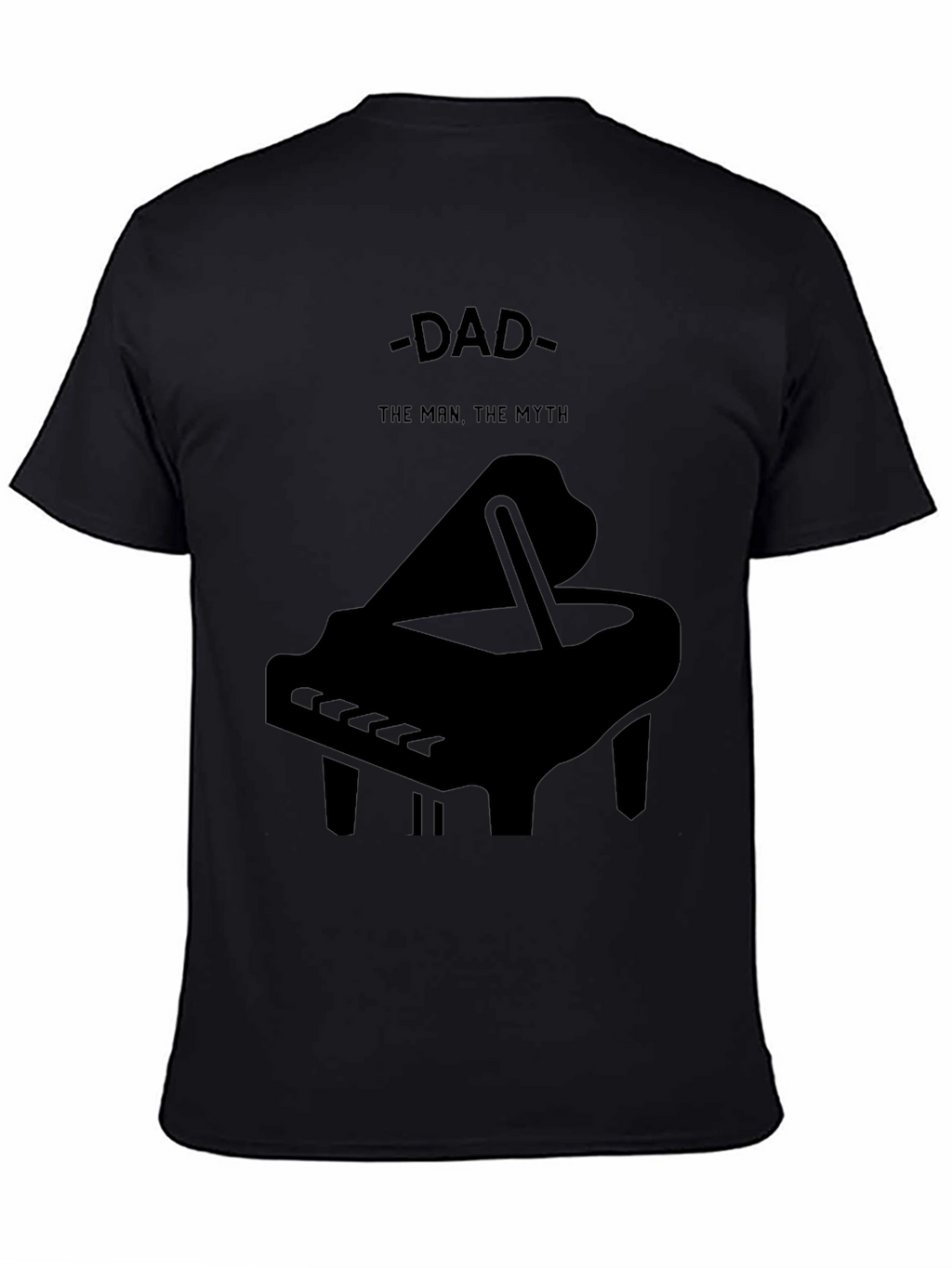 Dad The Man The Myth Piano Graphic T-Shirt
