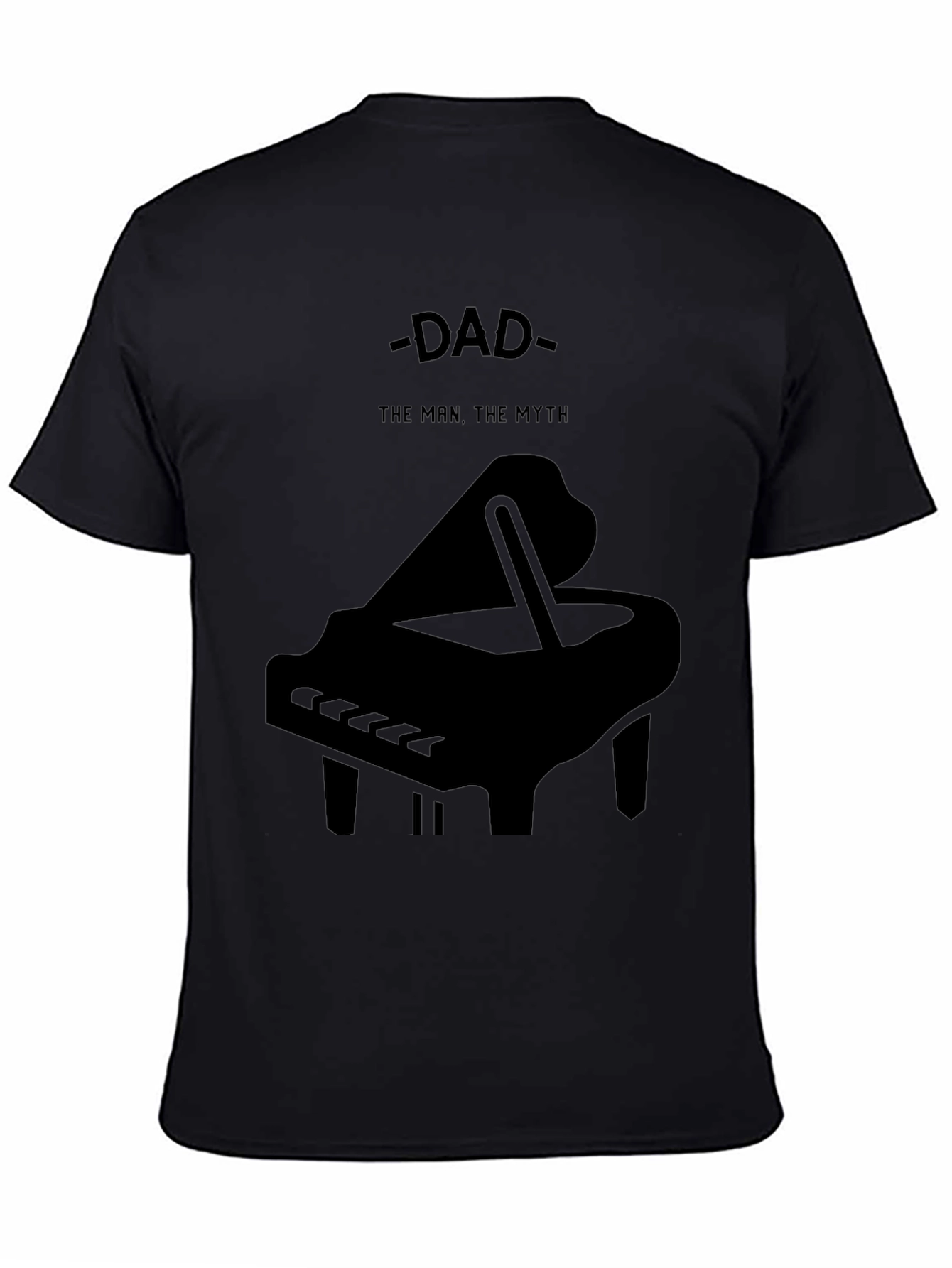 Dad The Man The Myth Piano Graphic T-Shirt