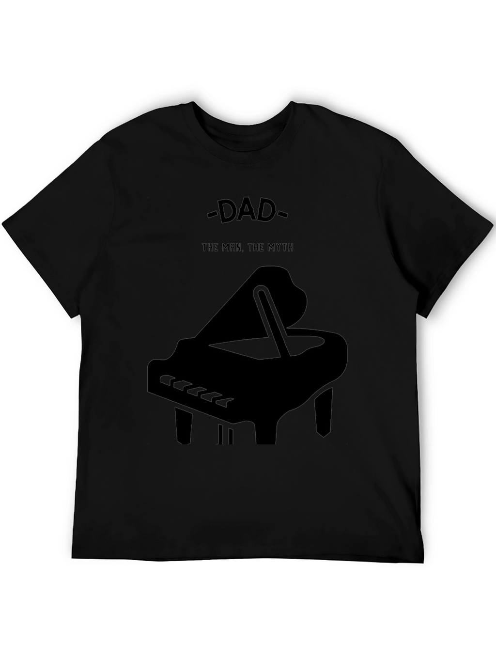 Dad The Man The Myth Piano Graphic T-Shirt