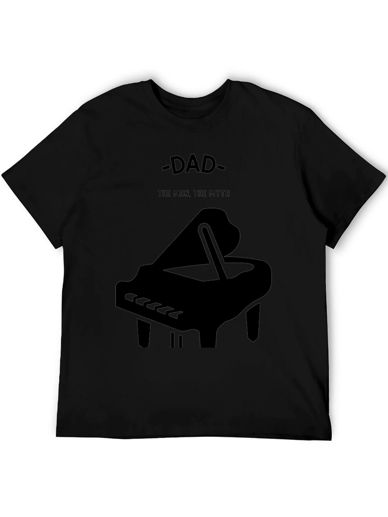 Dad The Man The Myth Piano Graphic T-Shirt
