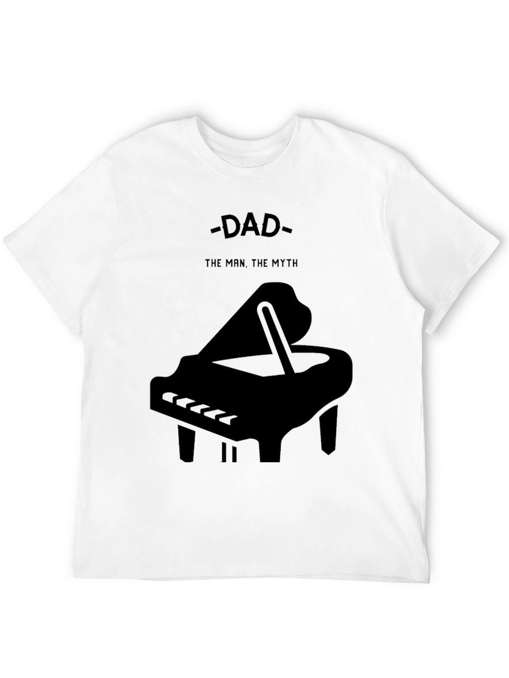 Dad The Man The Myth Piano Graphic T-Shirt