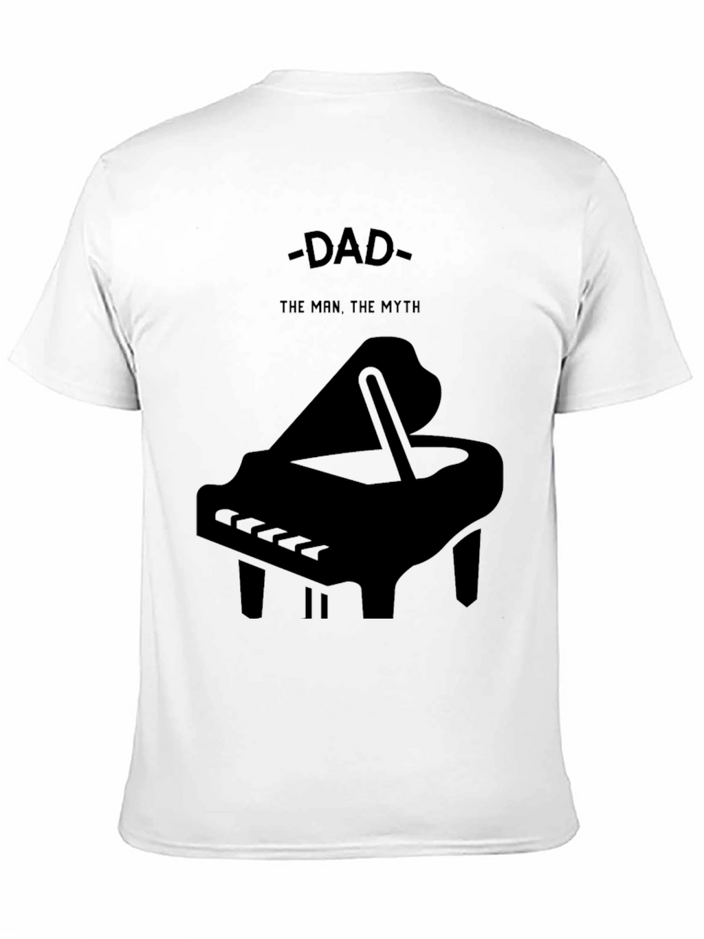 Dad The Man The Myth Piano Graphic T-Shirt