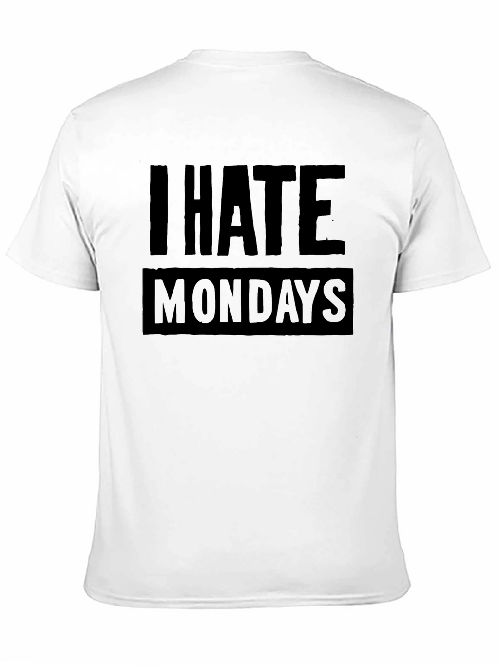 I Hate Mondays Graphic T-Shirt - Black Cotton Tee