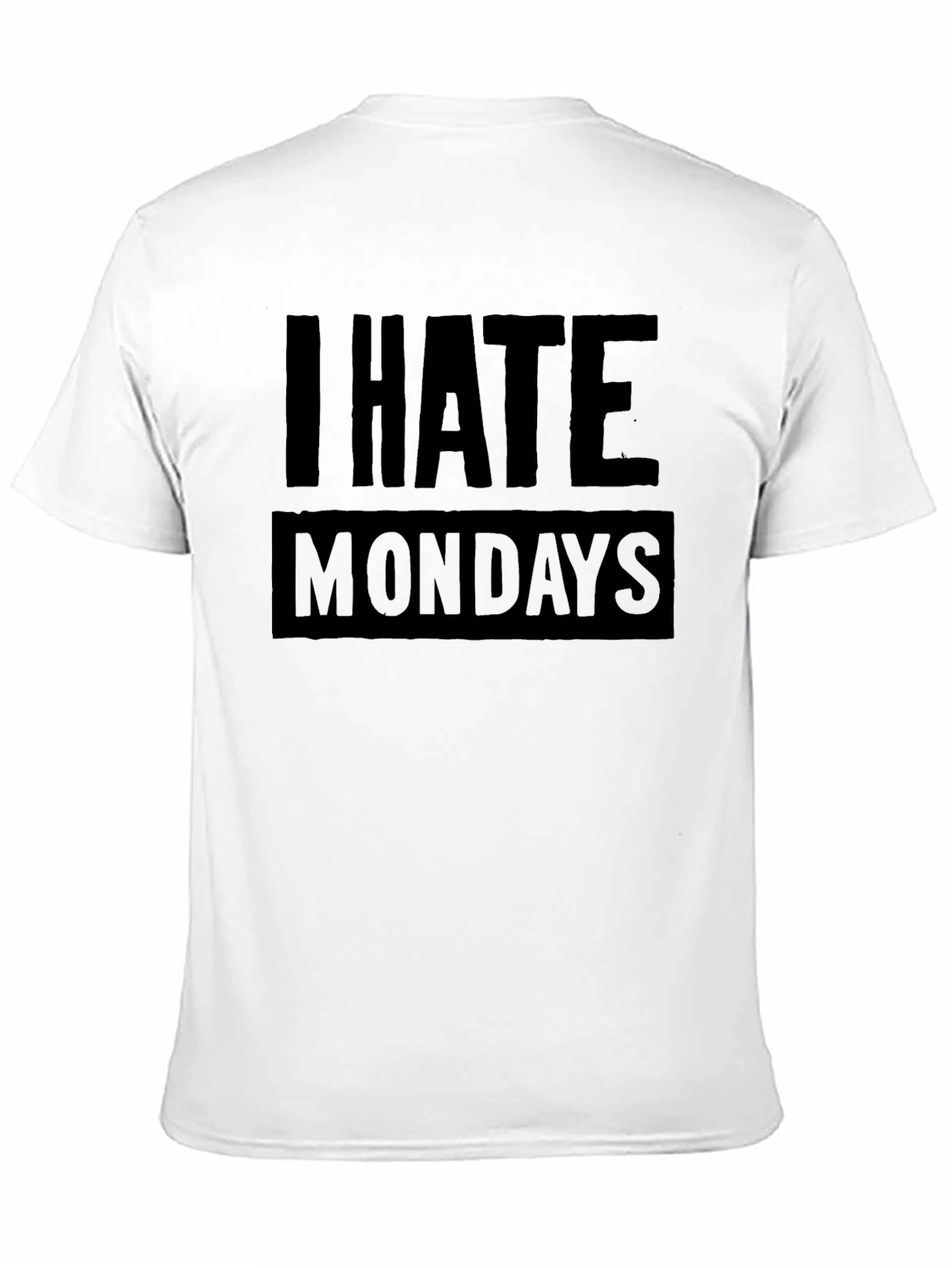 I Hate Mondays Graphic T-Shirt - Black Cotton Tee