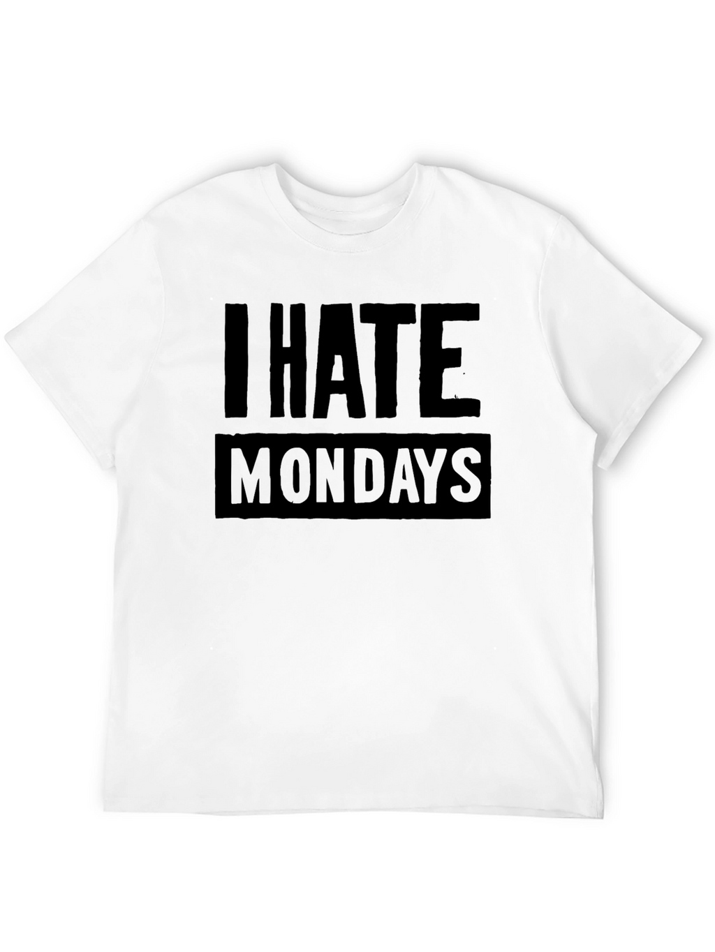 I Hate Mondays Graphic T-Shirt - Black Cotton Tee