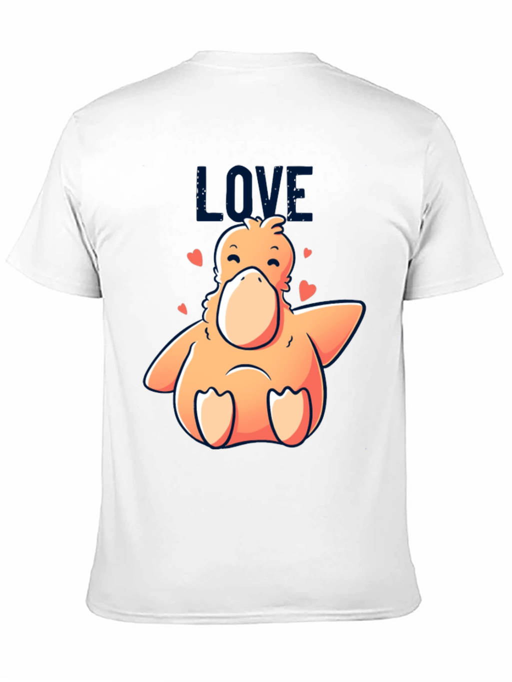 Love Duck Graphic Black T-Shirt