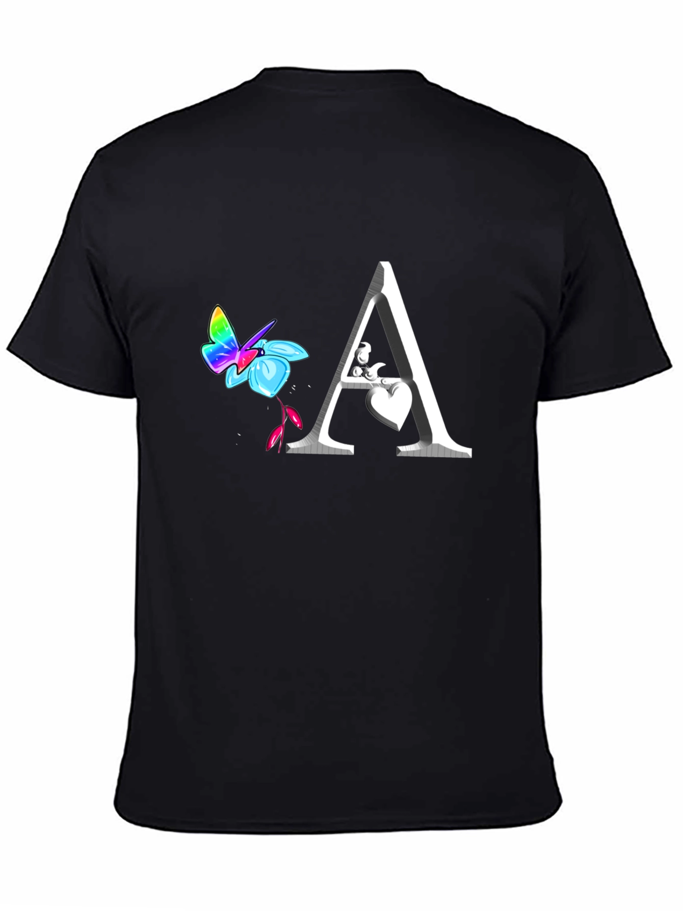 Butterfly Letter A T-Shirt