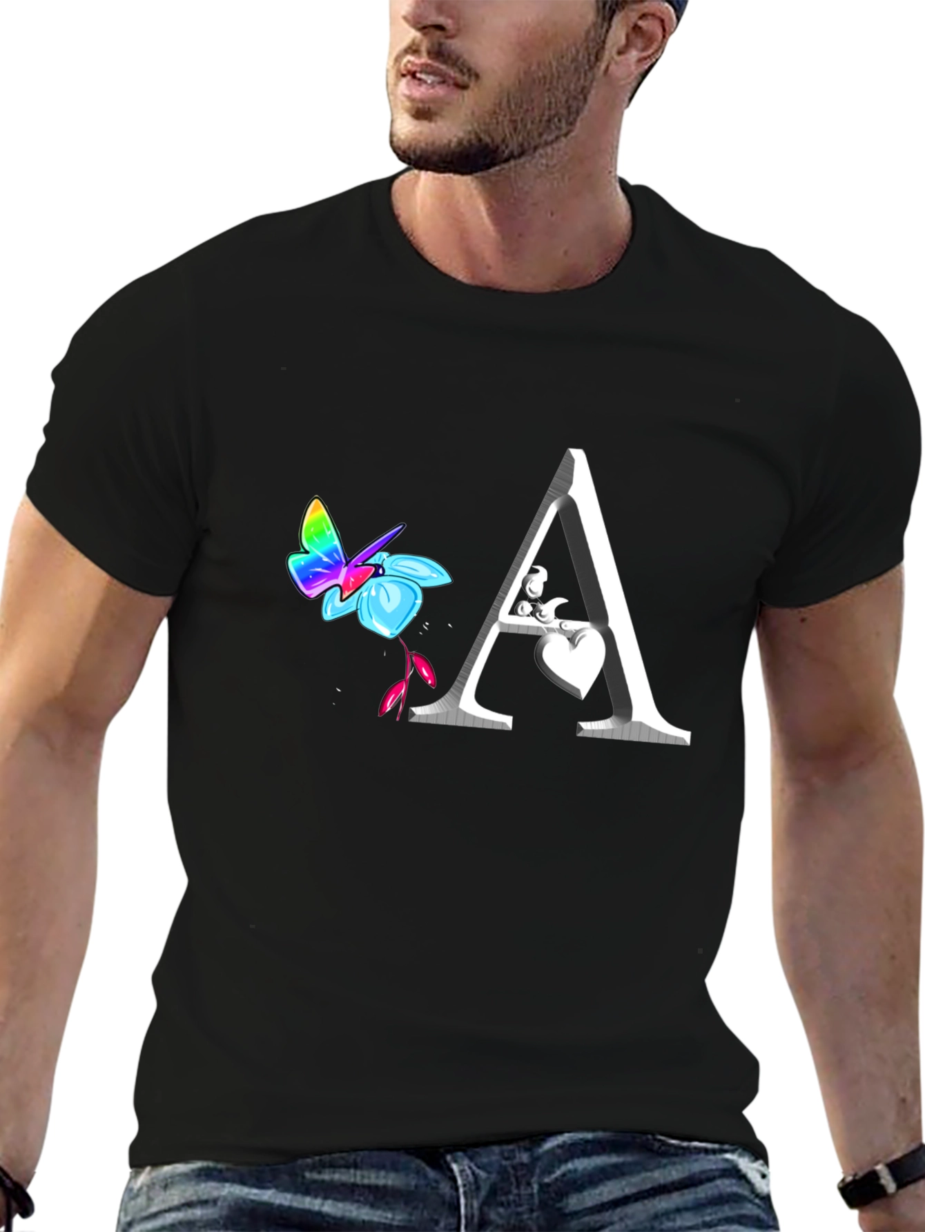 Butterfly Letter A T-Shirt