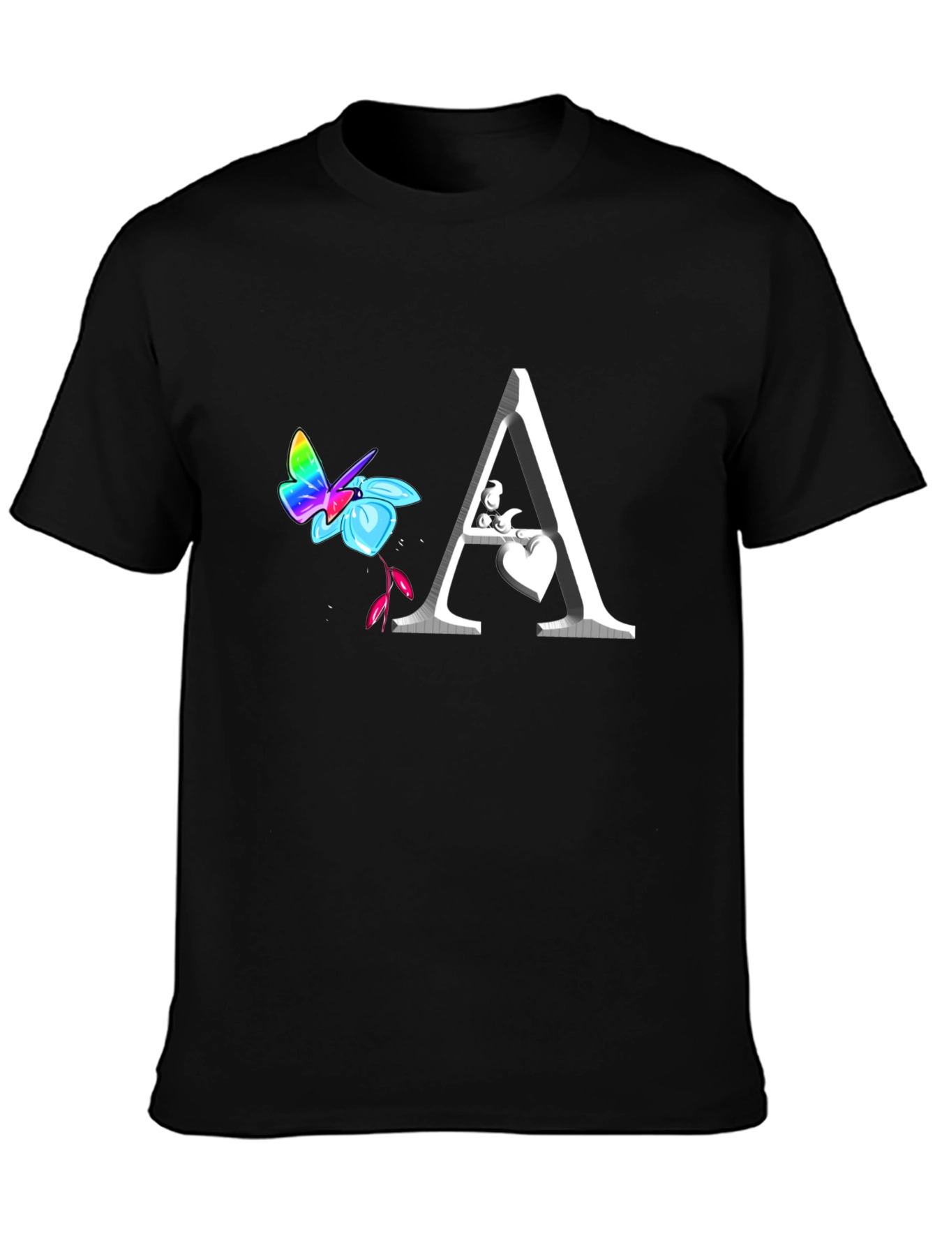 Butterfly Letter A T-Shirt
