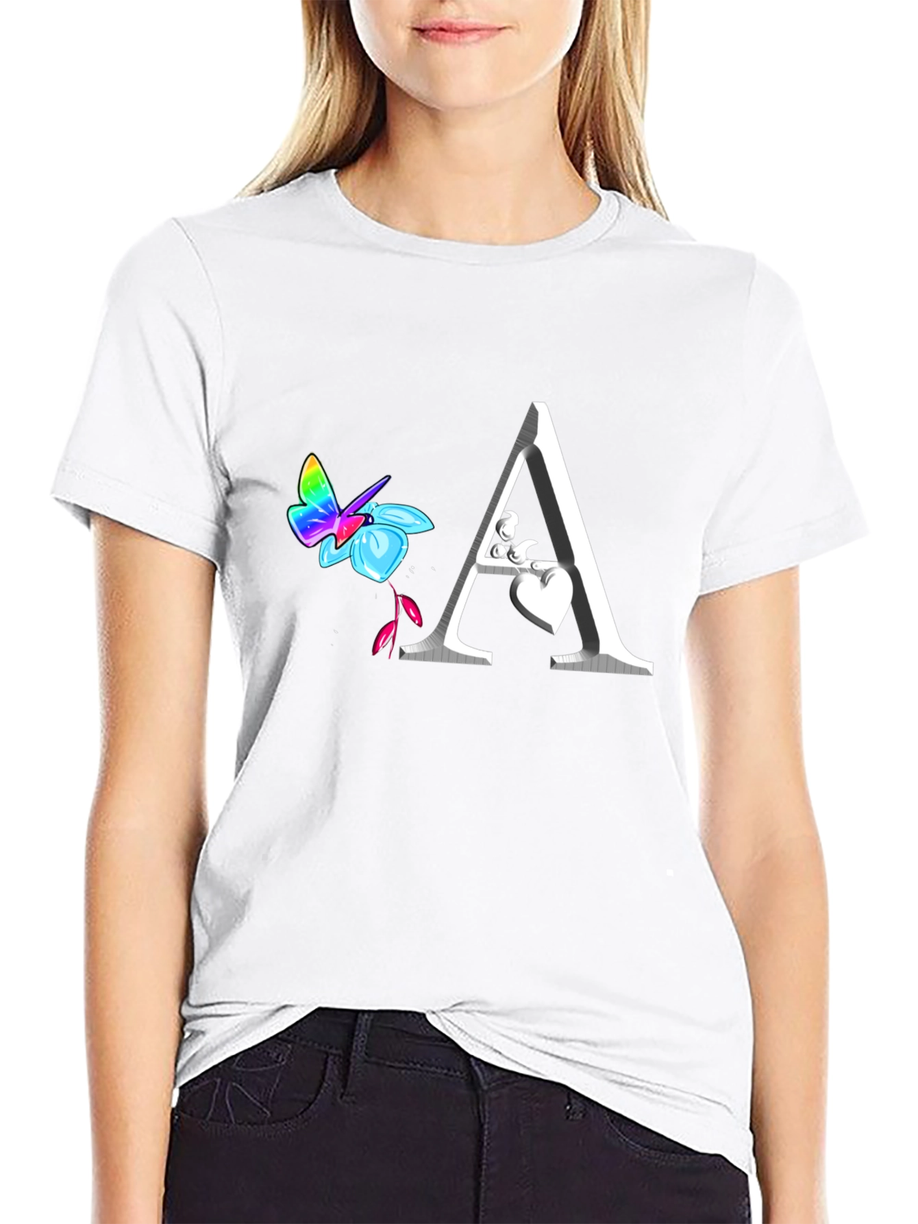 Butterfly Letter A T-Shirt
