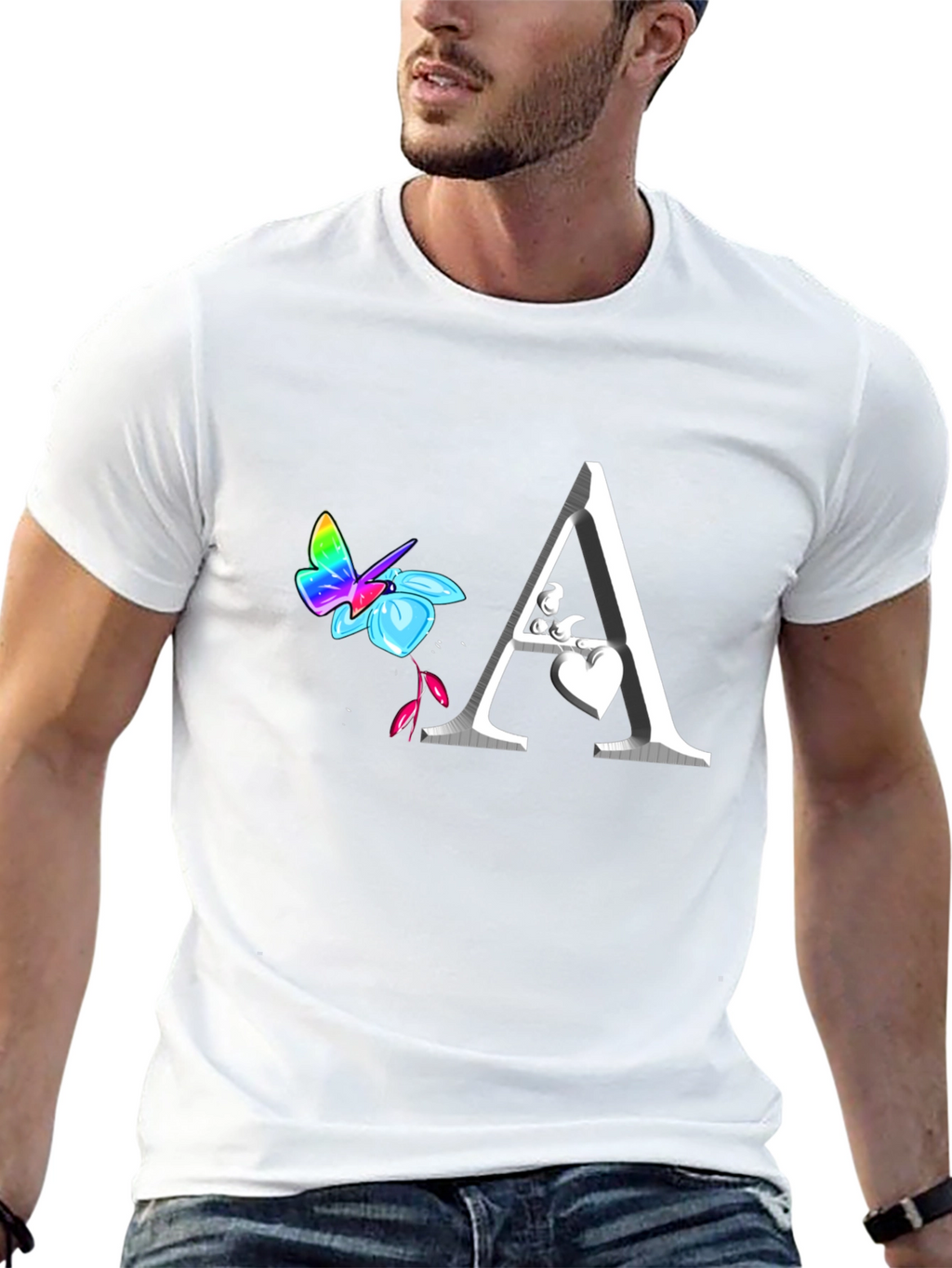 Butterfly Letter A T-Shirt