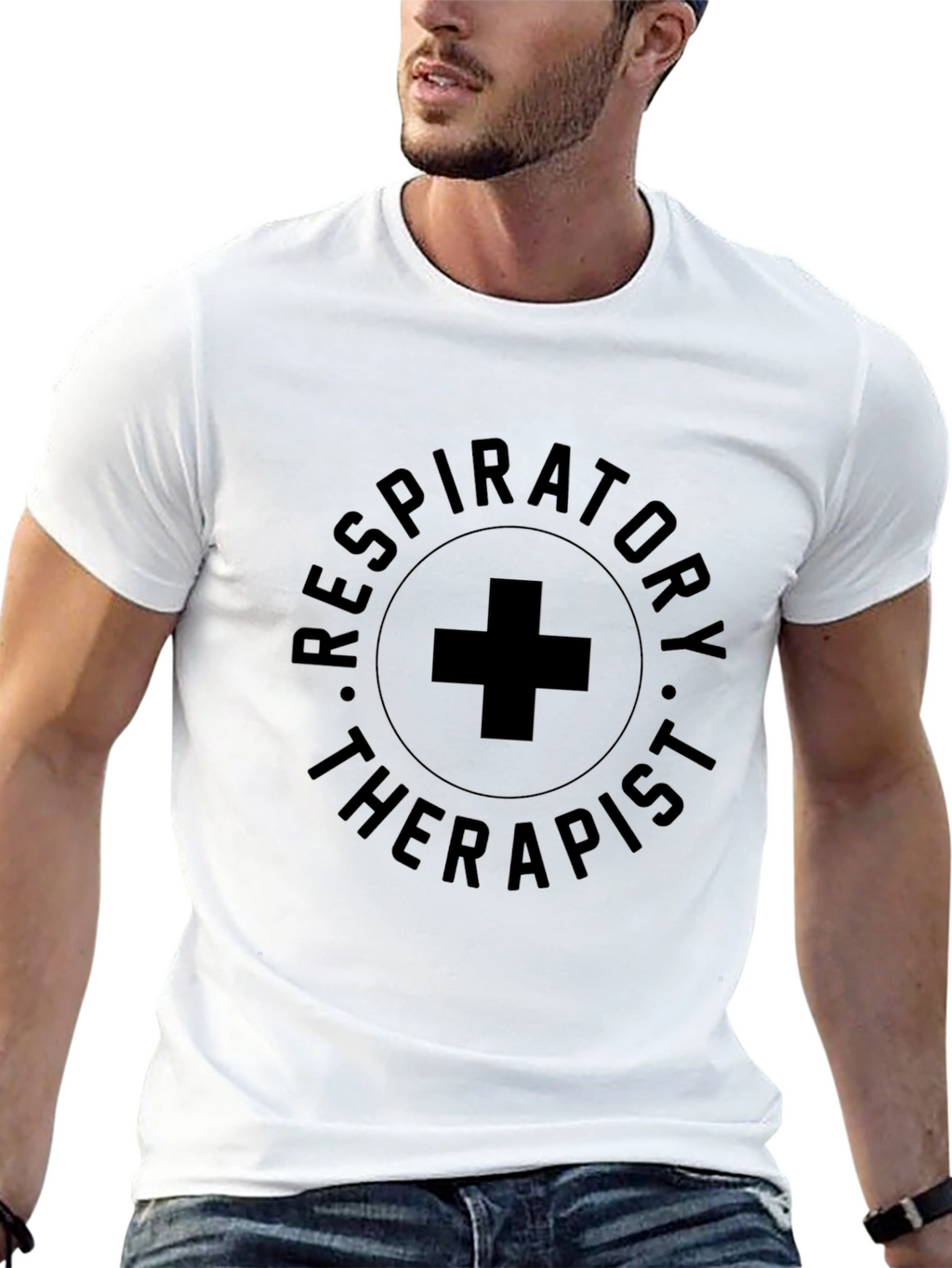 Respiratory Therapist T-Shirt - Unisex Black Tee